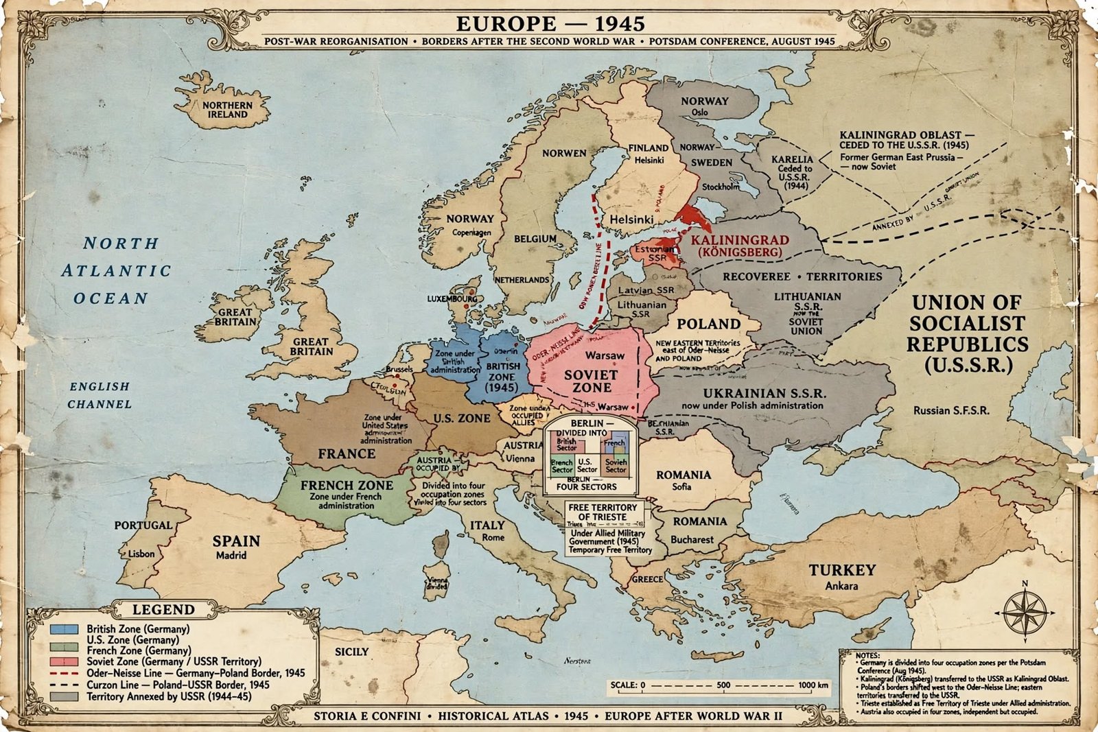 Come la Seconda Guerra Mondiale ha Ridisegnato i Confini del Mondo: 7 Cicatrici che Vediamo Ancora Oggi
